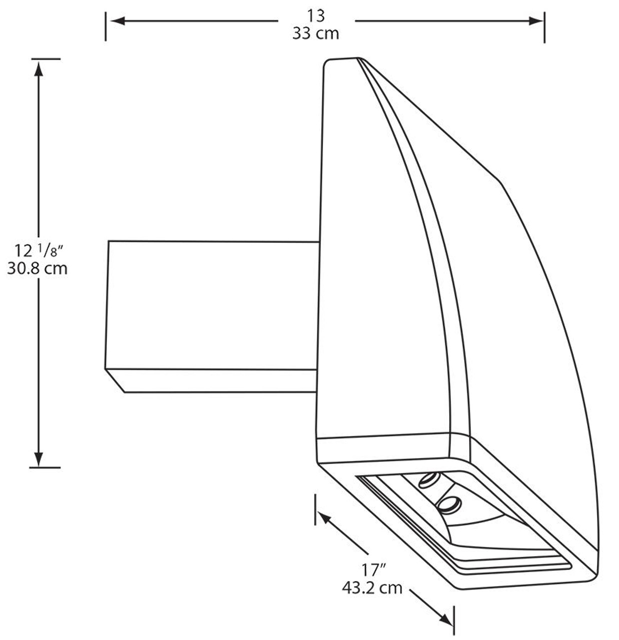 ALEDC104N/PCT Area Light 104W Cutoff Neutral LED 120V/ 277V Pct Bnz
