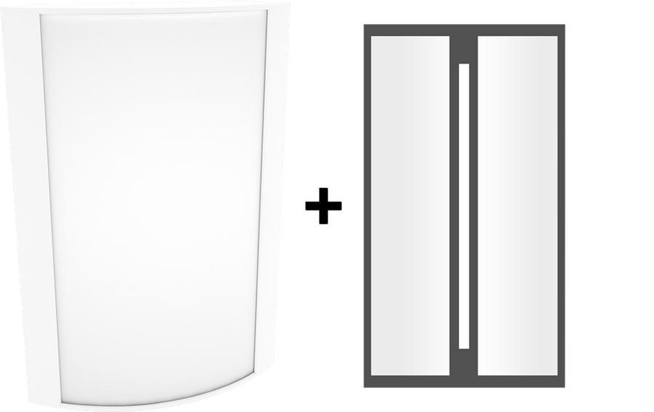 HALVS18L935-FG3-W/BL Architectural 1499 Lumens HALVS Forward & Up/down Light 25W 90CRI