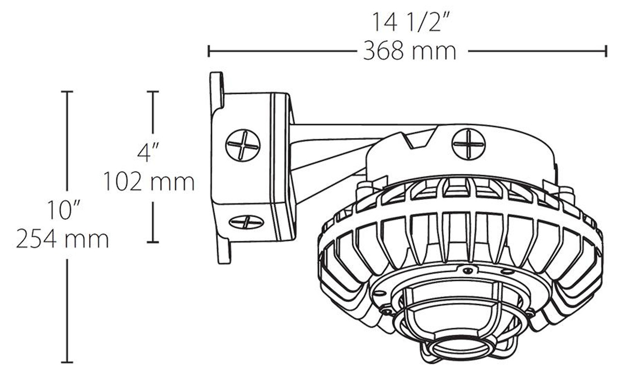 HAZBLED80F-DG/D10 Hazardous Lighting 6056 Lumens Hazbled 80W 5000K 0-10V Dimming