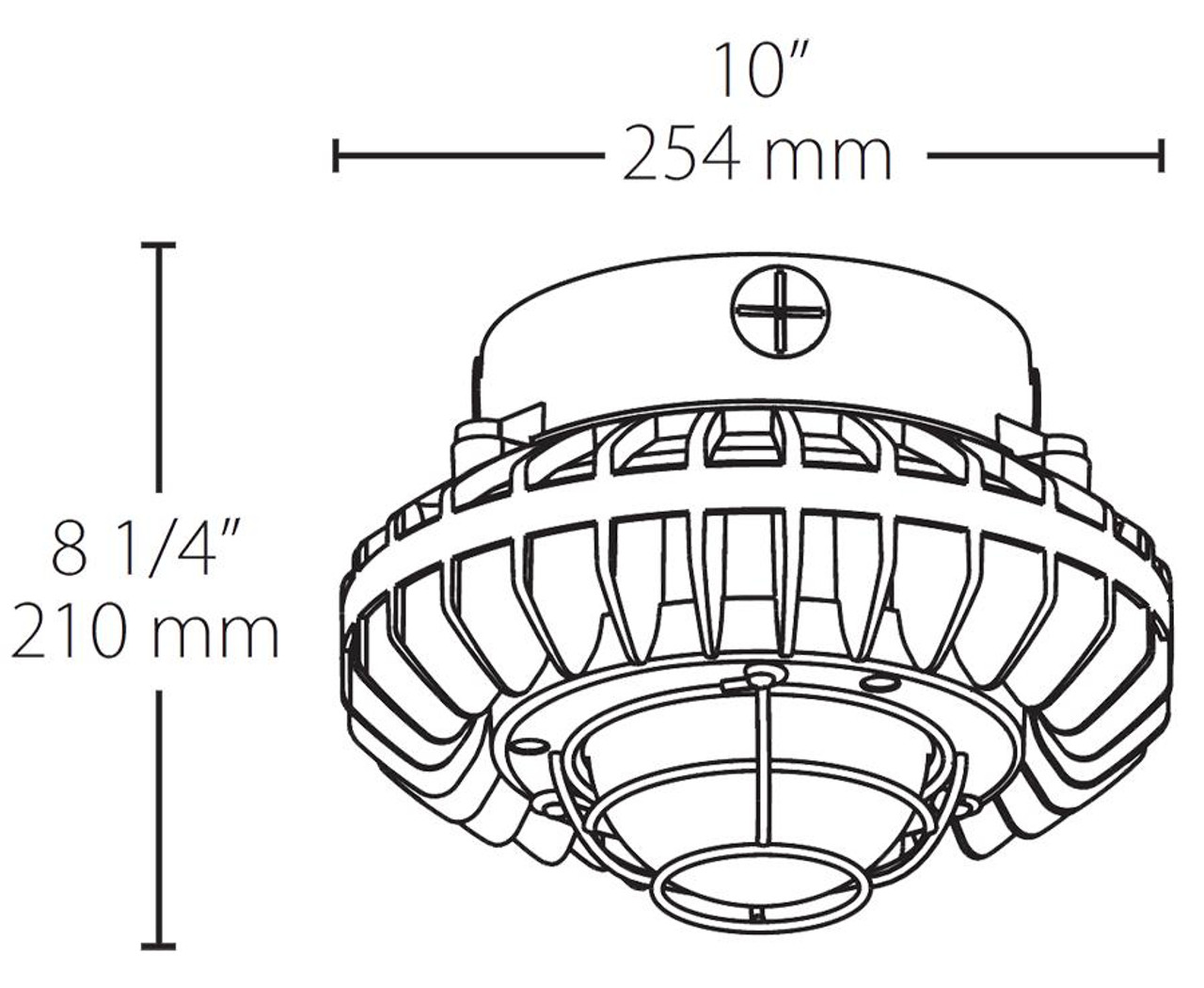 HAZPLED26F-G Hazardous Lighting 2793 Lumens Hazpled 26W Clear Flat Lens Wire