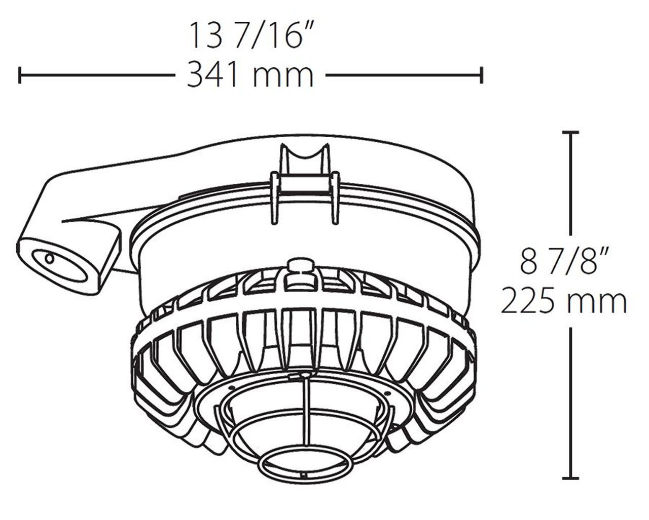 HAZSLED26FG  Hazardous Lighting 2793 Lumens Hazsled 26W Frosted Globe Wire