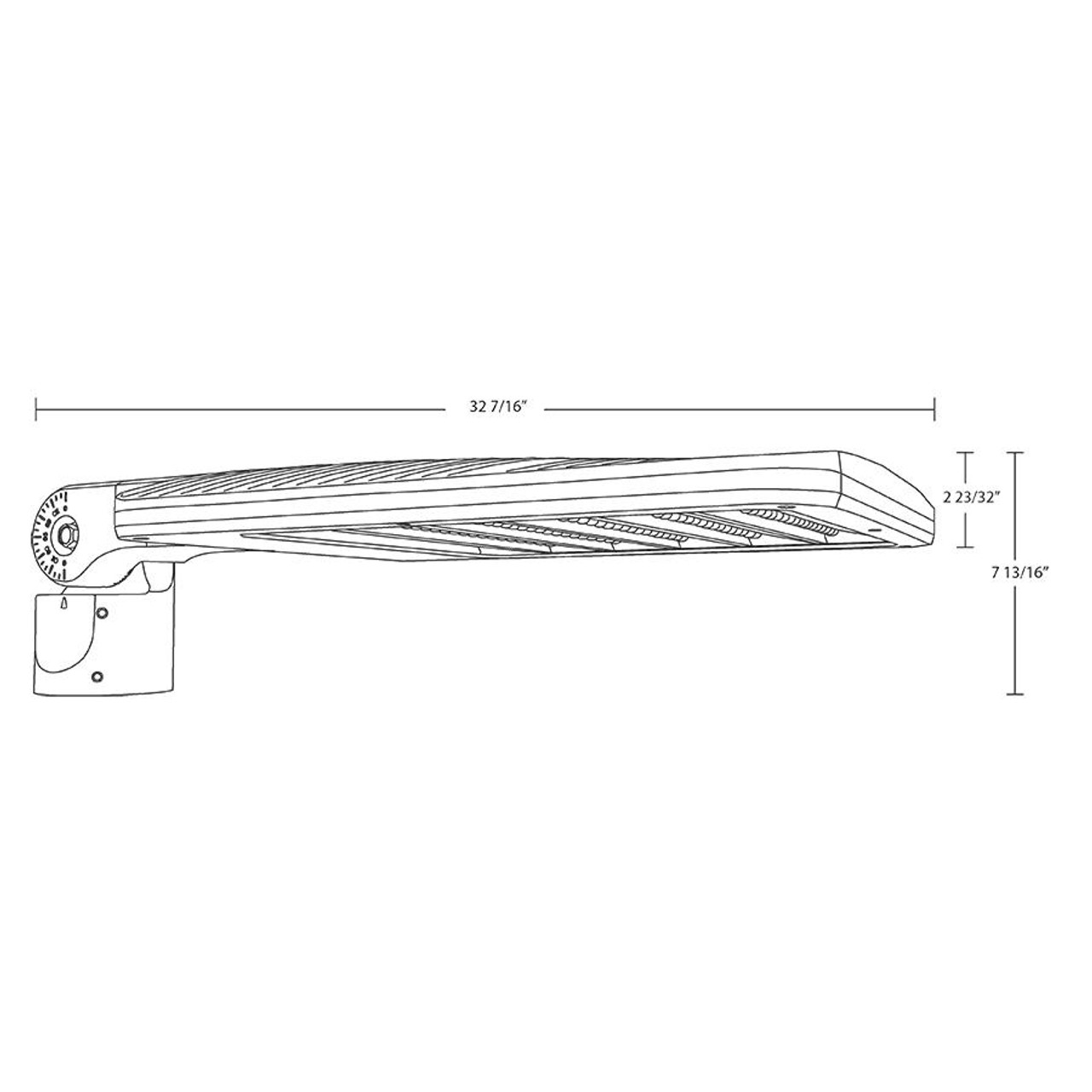 ALEDL3TSFNW/WS2 ALED 170-220-260W T3 4000K Neutral W/sf Wattstop 20FT Lens White
