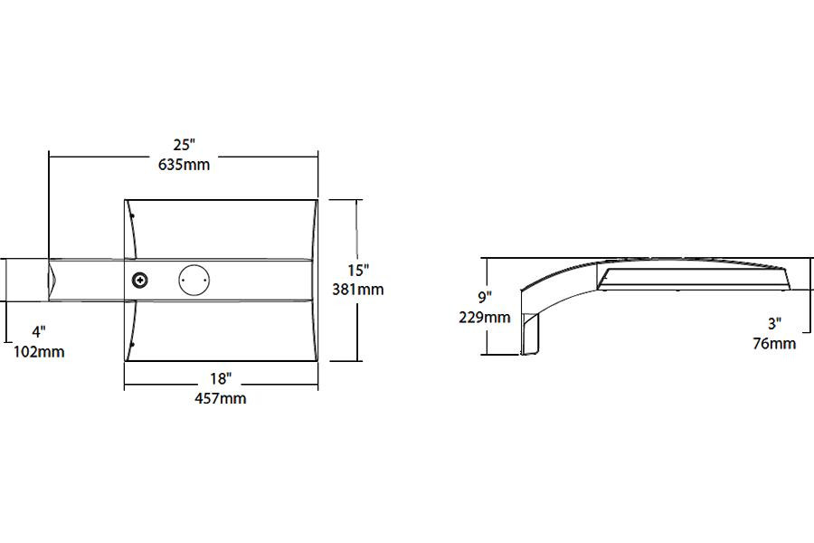 IVAT5S-130LPA740ZU/WS2 Area Lights 13357 Lumens IVAT5S Type V Square 117W Universal
