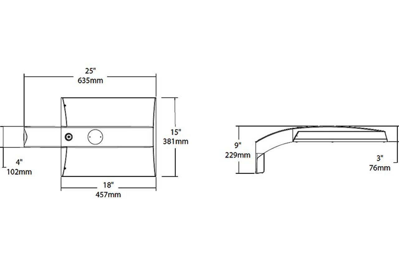 IVAT5S-45LPA730GU/7PR Area Lights 4550 Lumens IVAT5S Type V Square 38W Universal Pole