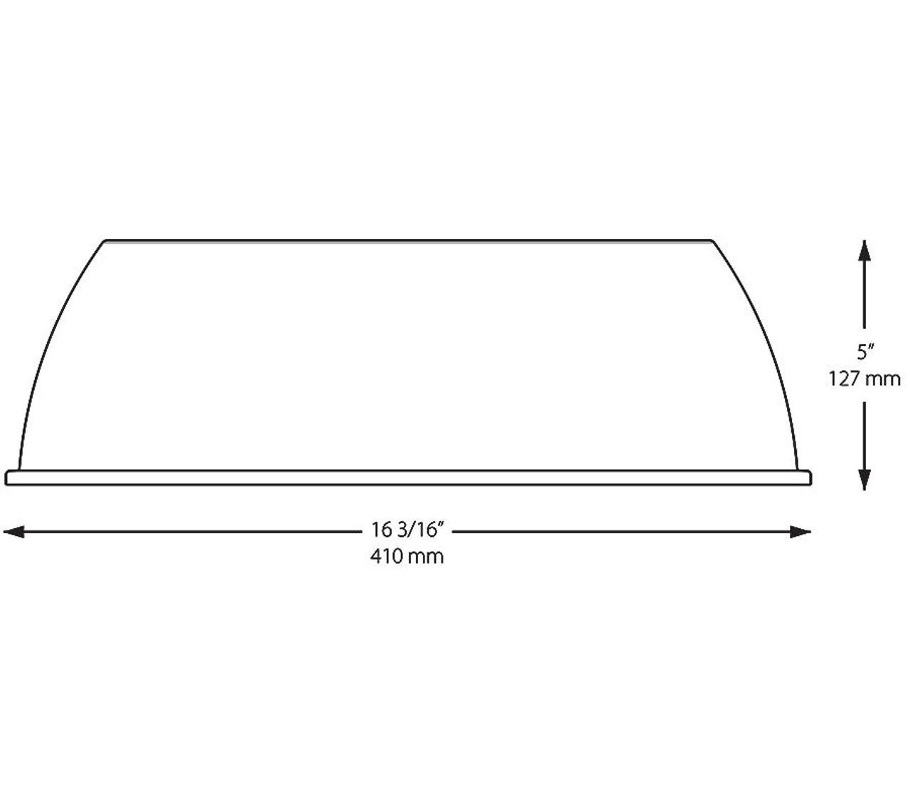 R16SA High Bays Haybay 5 Inches Short Aluminum Reflector 16 Inches