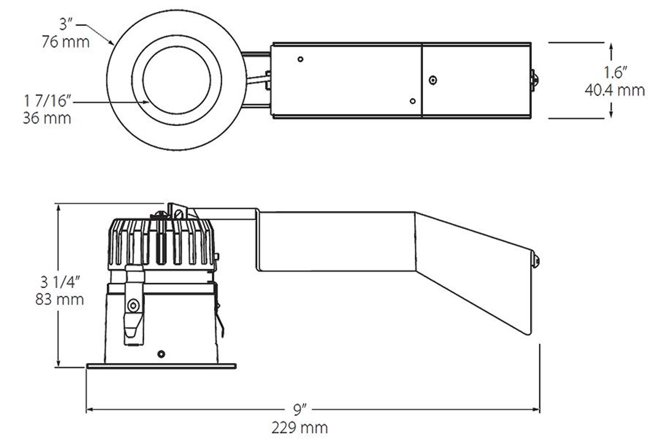 RDLED2AR8-40YN-TS Recessed Downlights 759 Lumens RDLED2AR8 2 Inch Adjustable Round