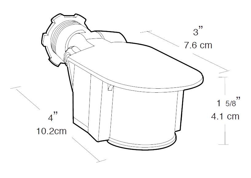 SMS500W Outdoor Sensors Mini 180 Sensor 500W 120V White