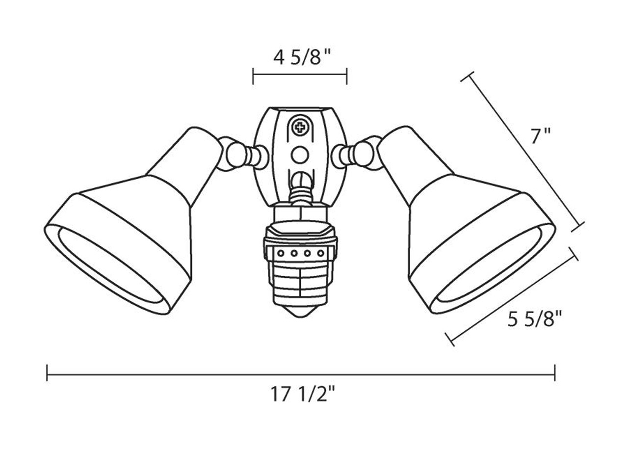 STL360H/L STL360H Sensor + PAR38 38W 3000K/4000K/5000K E26 90CRI 3600LM Line Drawing