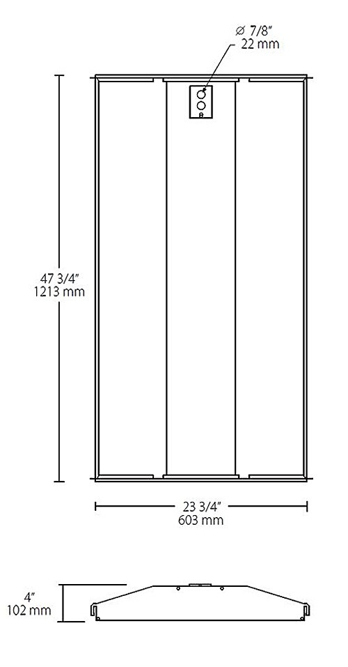 SWISH2X4-49N/D10/CP Panels & Troffers 7187 Lumens SWISH2X4 49W 4000K 0-10V Dimming