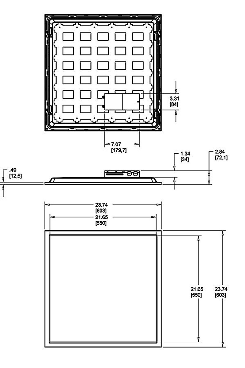 T34-2X2-20N/D10 Panels & Troffers 2452 Lumens T34 2X2 20W 4000K 0-10V Dimming (4 Pack)