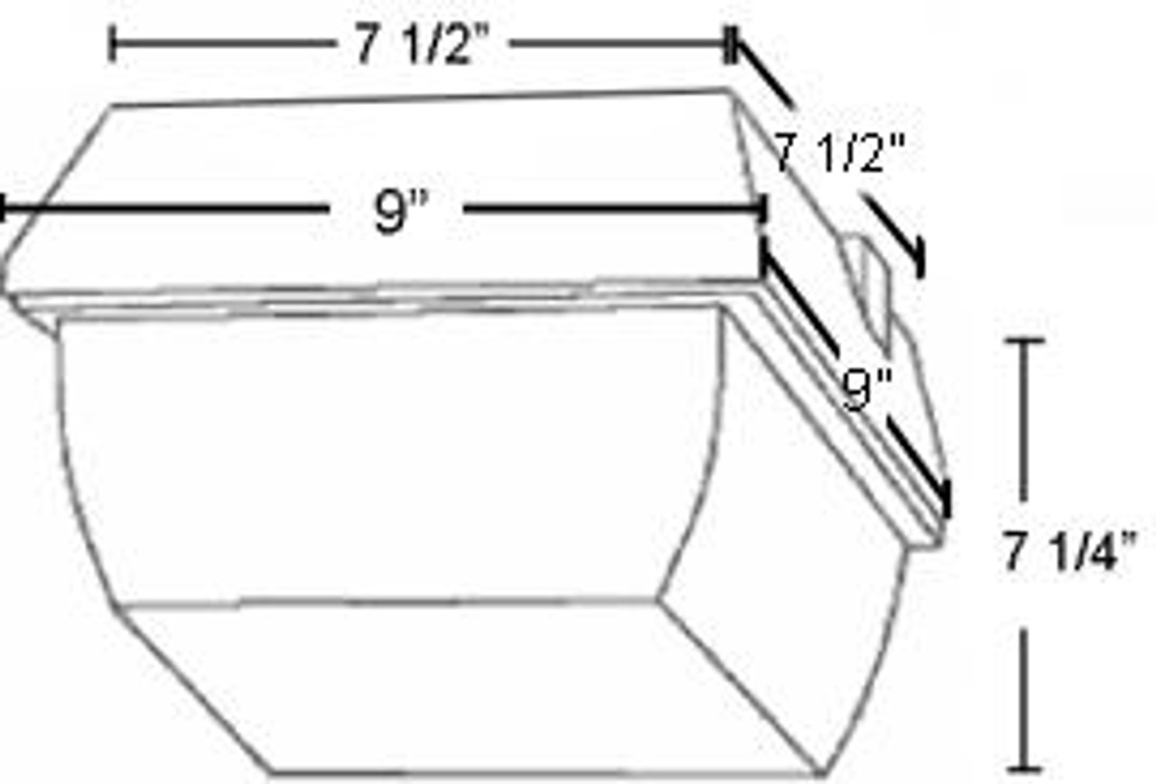 VAN3F32QT/PC Vandalproof 2400 Lumens VAN3 9 Inch X 9 Inch Ceiling Mount 32W