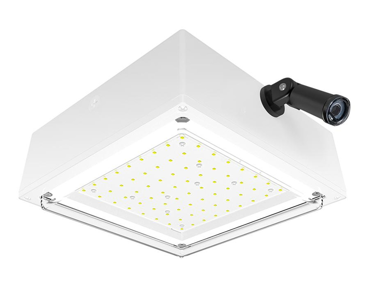VANLED10W/PCS2 Canopy Lights 2001 Lumens VANLED 10W Drop Clear Lens 277V Swivel