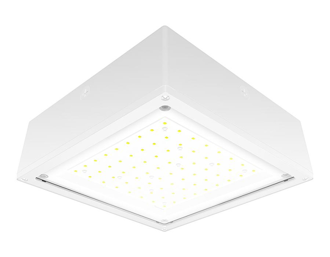VANLED65YFW/480 Canopy Lights 8720 Lumens VANLED 65W 480V Flat Clear Lens White