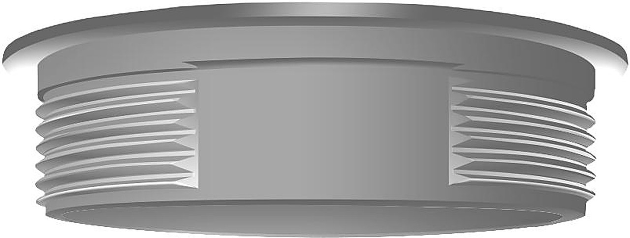 VC1S Vaporproof 100 Ceiling Silver Less Globe