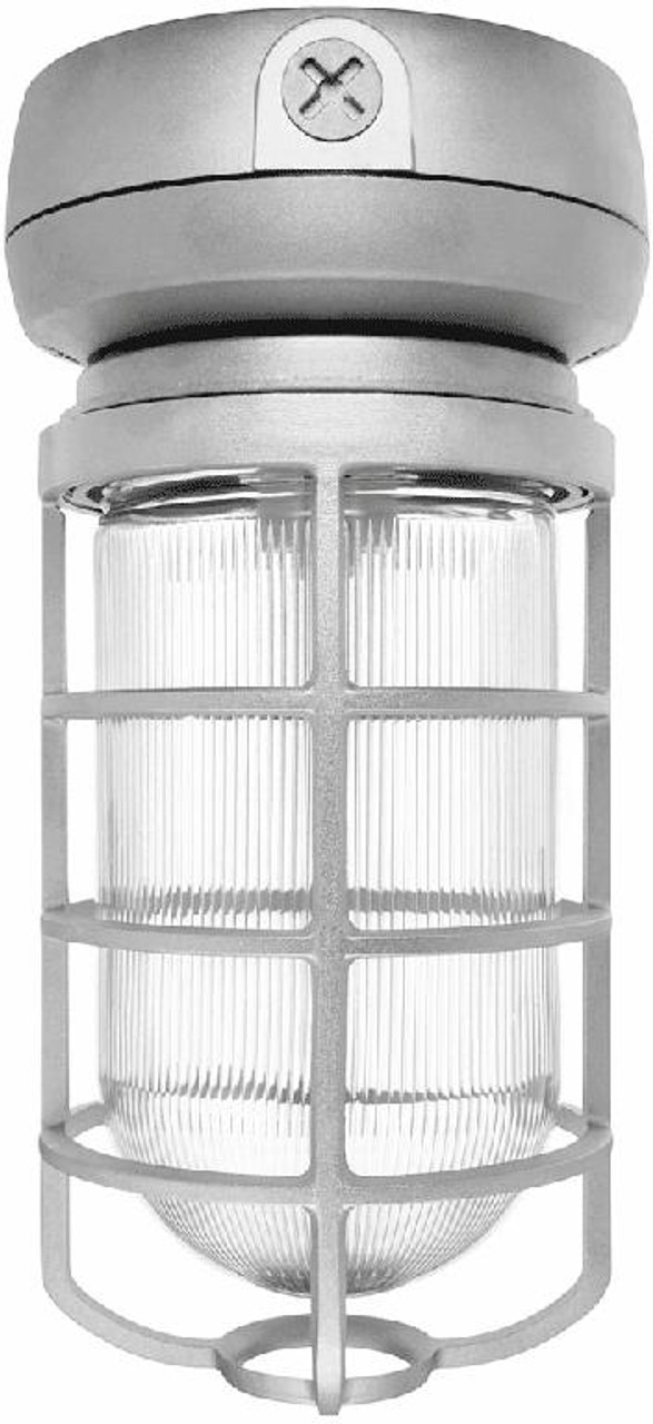 VX2F42S Vaporproof 3200 Lumens CFL Ceiling Mount 42W QT 1/2 Inch Silver