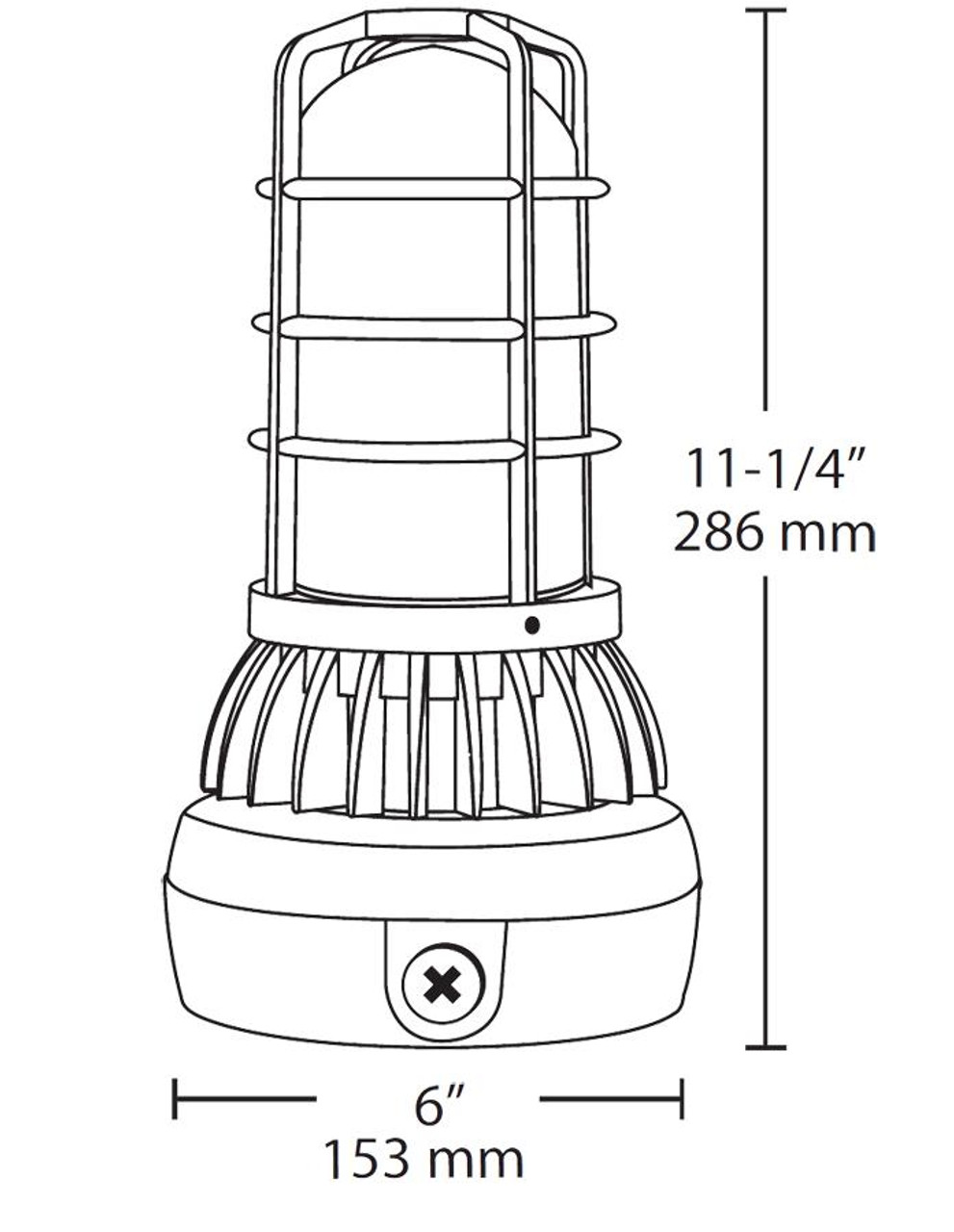 VXLED13YDG/UP-3/4 Vaporproof 507 Lumens VXLED13YDG Up