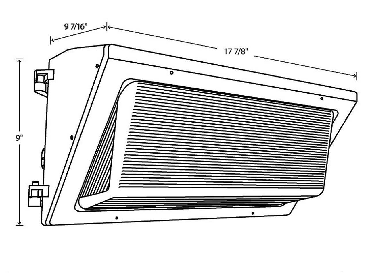 WP3XFU120 Wall Packs 12229-18718 Lumens WP3 Field Adjustable 80/100/120W