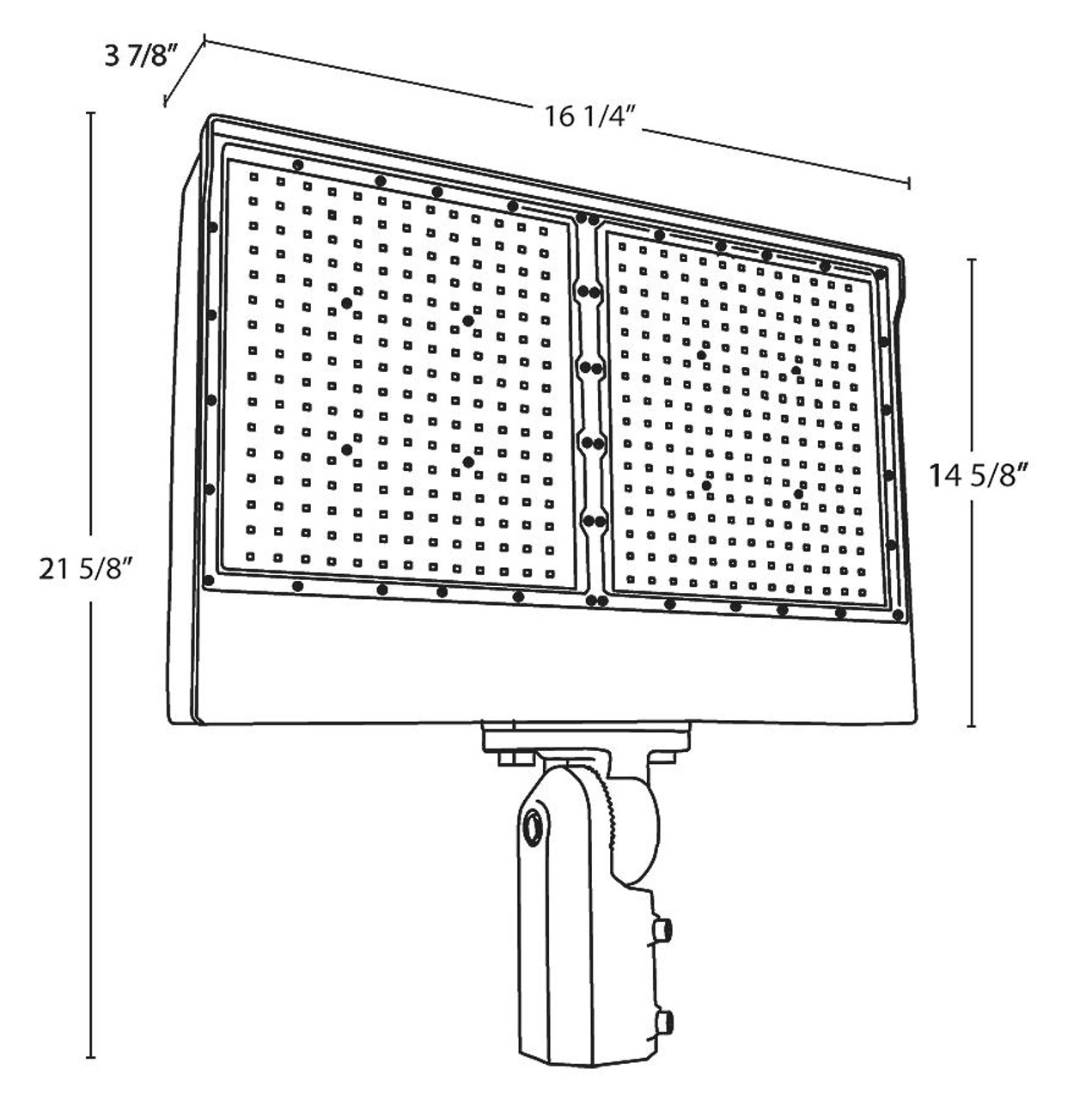 X17XFU330SF/480/PCT Floodlights 14104-49783 Lumens X17 Adjsutable 330/250/175W Field