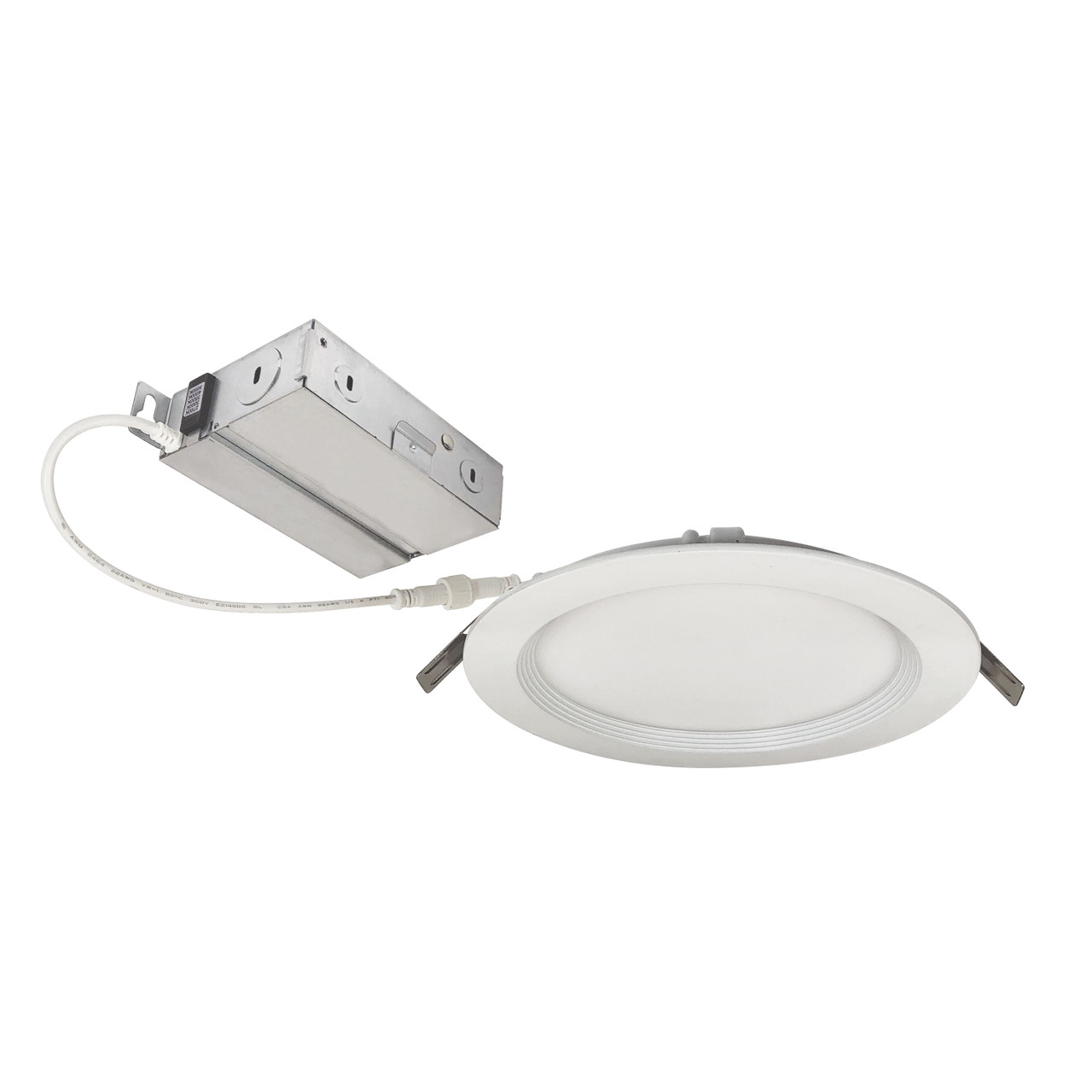 NEFLINTW-R6MPWLE4 6" E-series Flin Round LED Downlight Selectable 5CCT Matte Powder