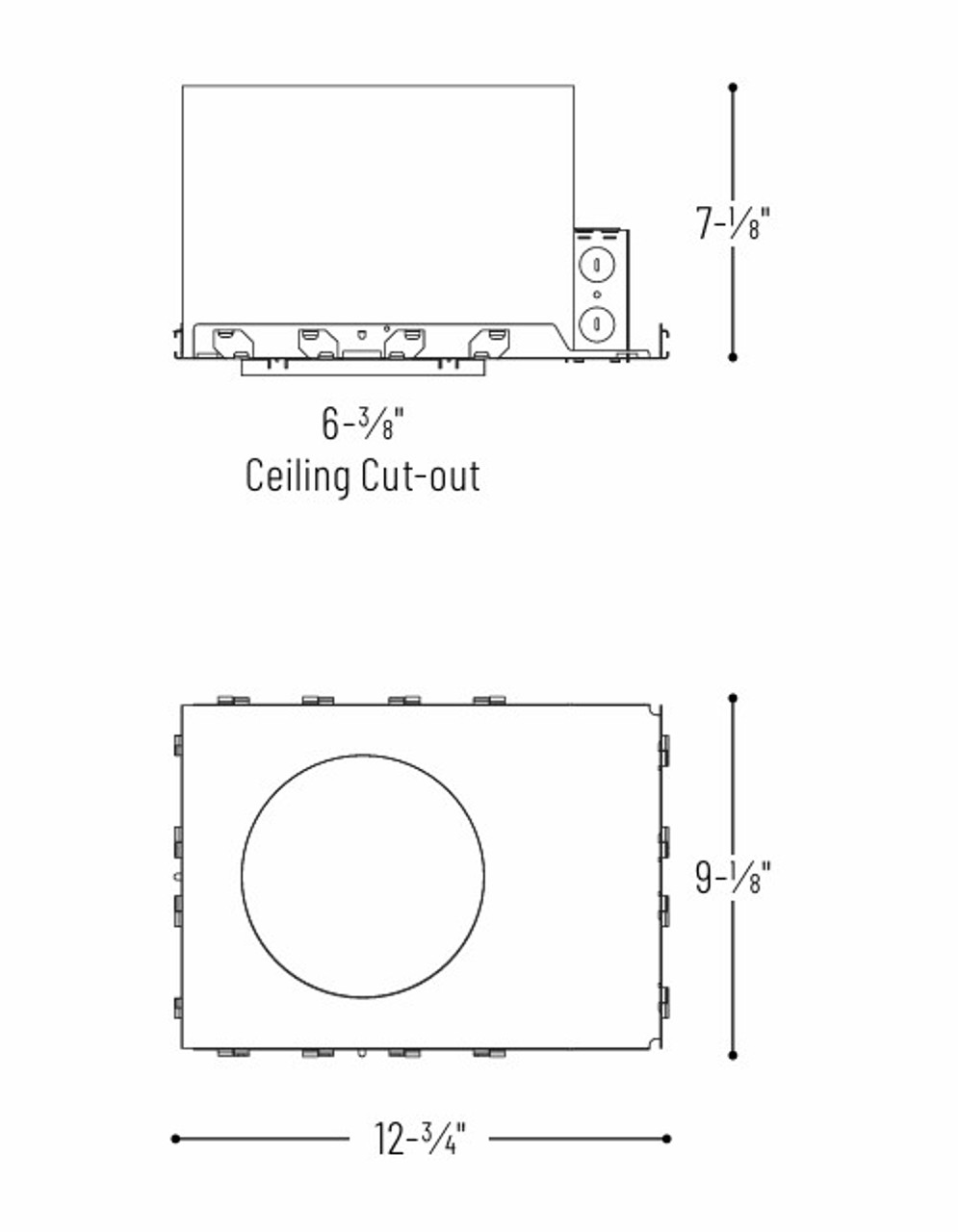 NHICCB-615LE4 Line Drawing