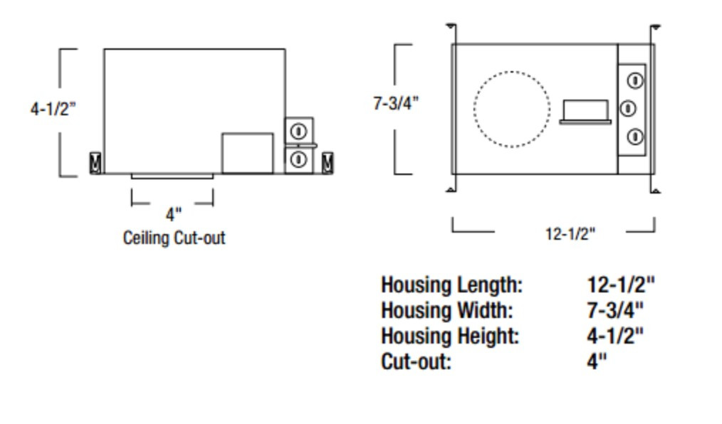NHIOICD-48LE4 4" Iolite LED Dedicated IC Air-tight New Construction Housing