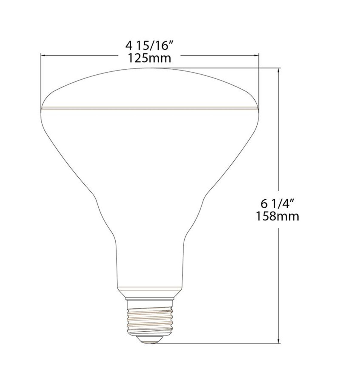 BR40-11-950-DIM Reflectors 900 Lumens BR40 11W 90CRI 5000K Dimmable