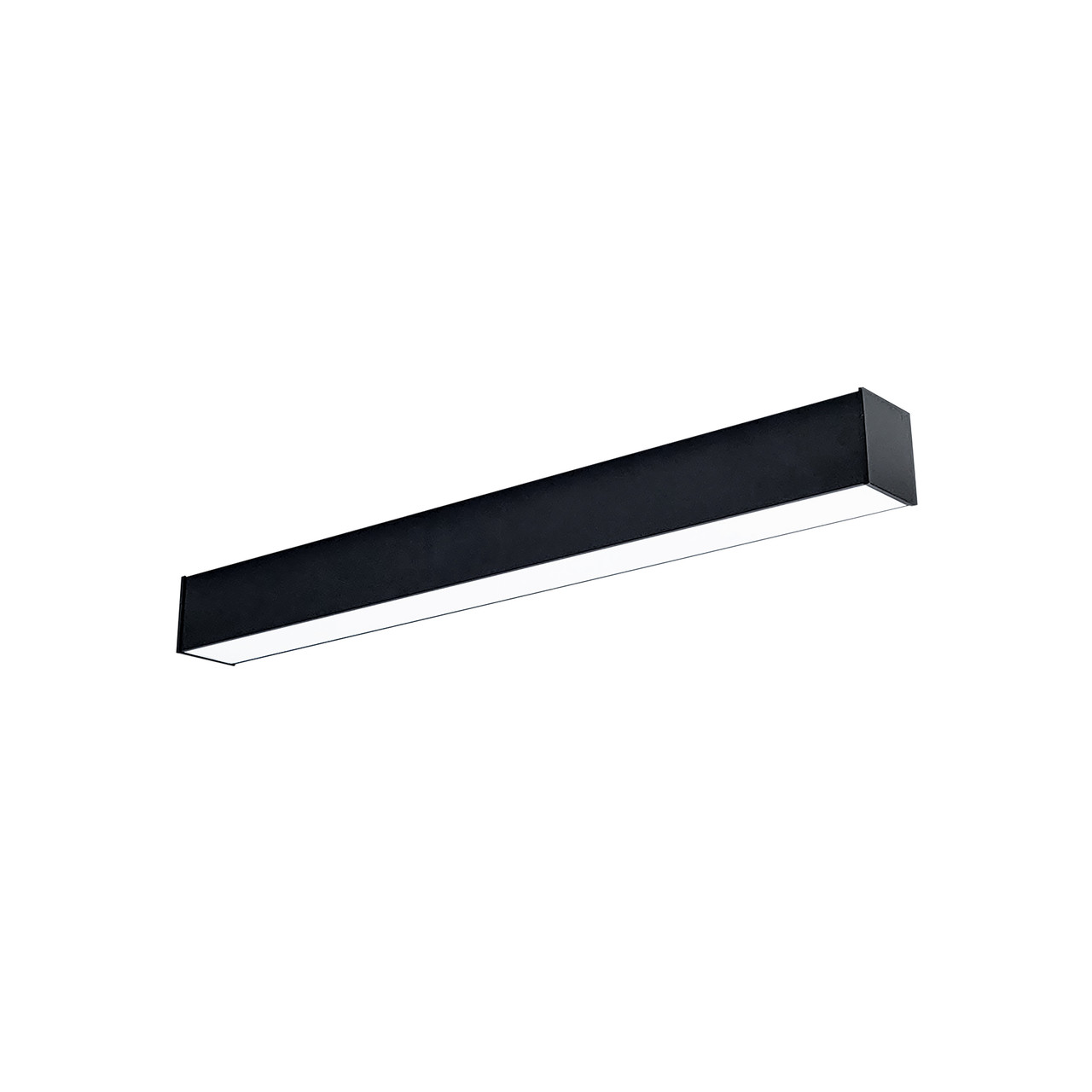 NLINSW-2334B 2' L-line LED Direct Linear W/ Selectable Wattage & CCT Black