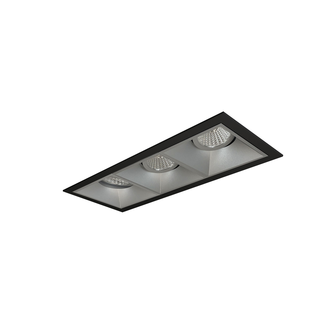NMIOT-13-B-GGG-35X-10-HZ Iolite MLS 3-HEAD Trim Set Black Flange 3500K 1000LM Haze Adj