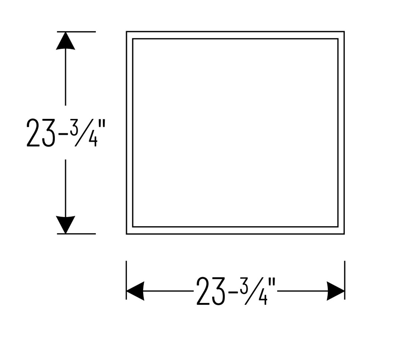 NPDBL-22RFK/W Recessed Mounting Kit For 2'X2' LED Backlit Panels