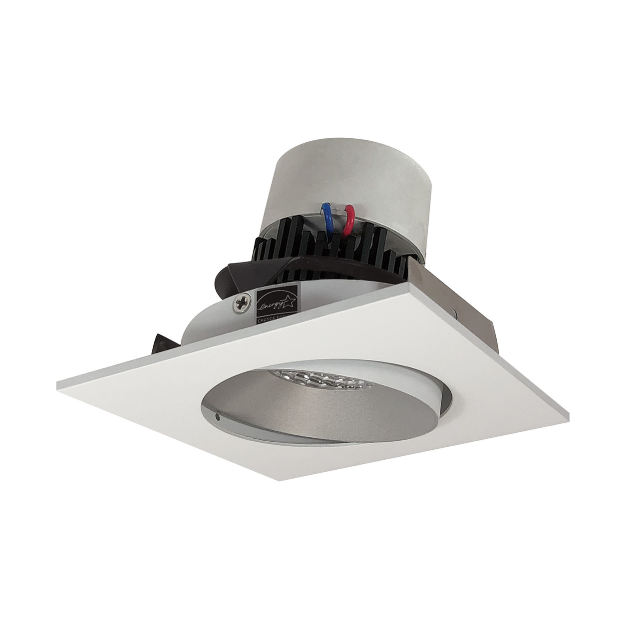NPR-4SC27XHW 4" Pearl LED Square Adjustable Cone Retrofit 1000LM / 12W 2700K