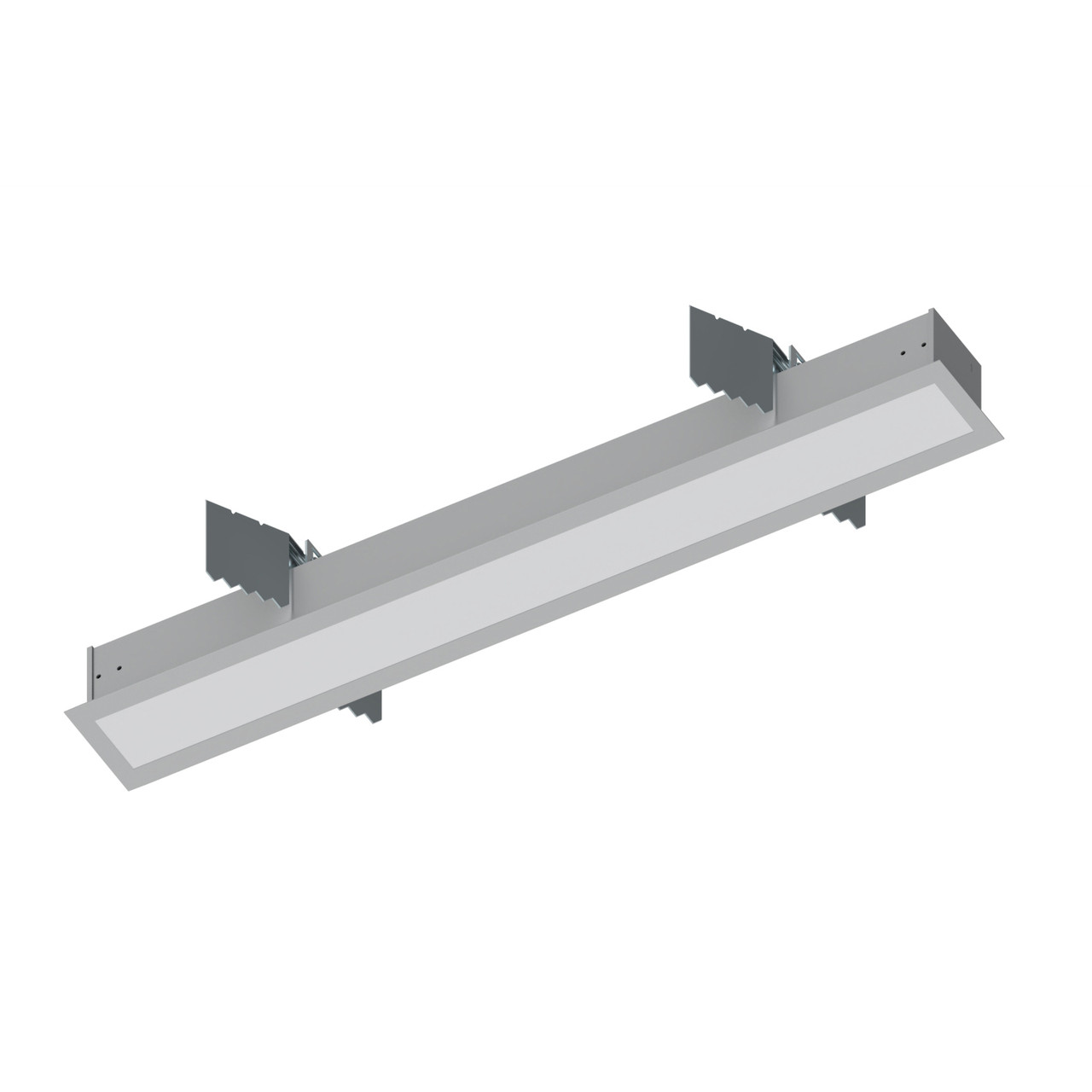 NRLIN-21030A 2' L-line LED Recessed Linear 2100LM / 3000K Aluminum Finish