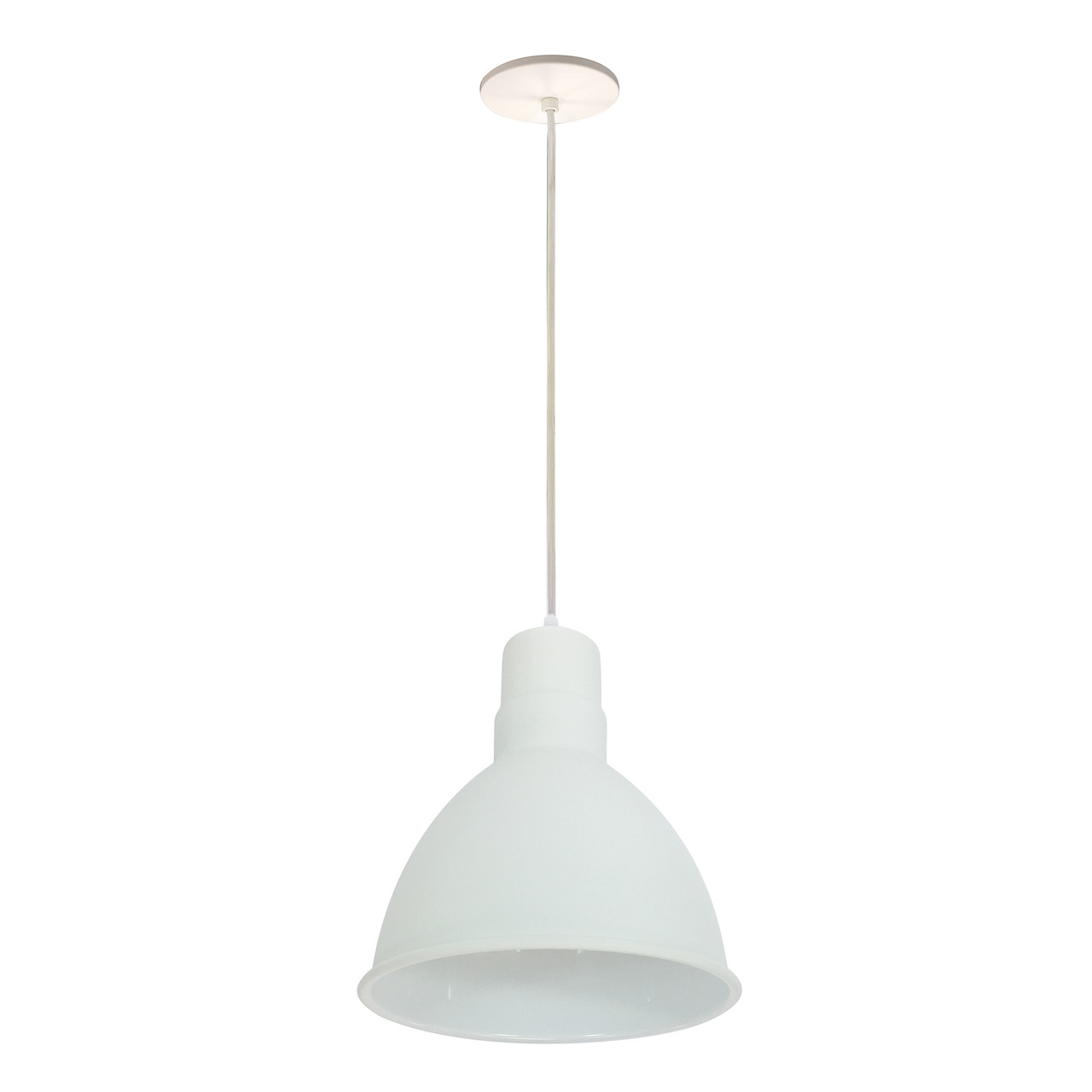 NRLM-8C1040WWLE4 8" Rlm LED Shade 1200LM 4000K White 120V 0-10V/TRIAC/ELV & 277V