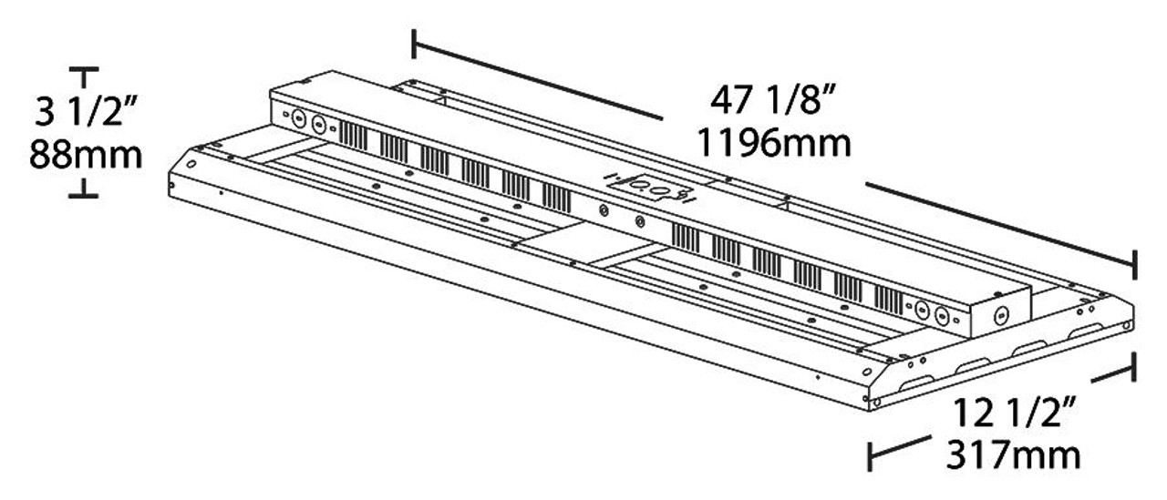 ARBAY4-360 Aerobay 4FT 360W 5000K 120-277V Dimmable White