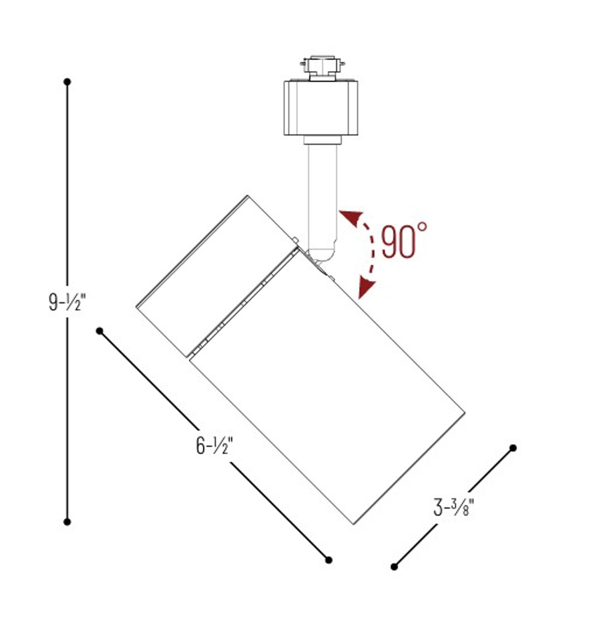 NTE-865L930NB Max LED Track Head 2450LM / 25W 3000K Narrow Flood Optic Black NTE-865L930NB Max LED Track Head 2450LM / 25W 3000K Narrow Flood Optic Black