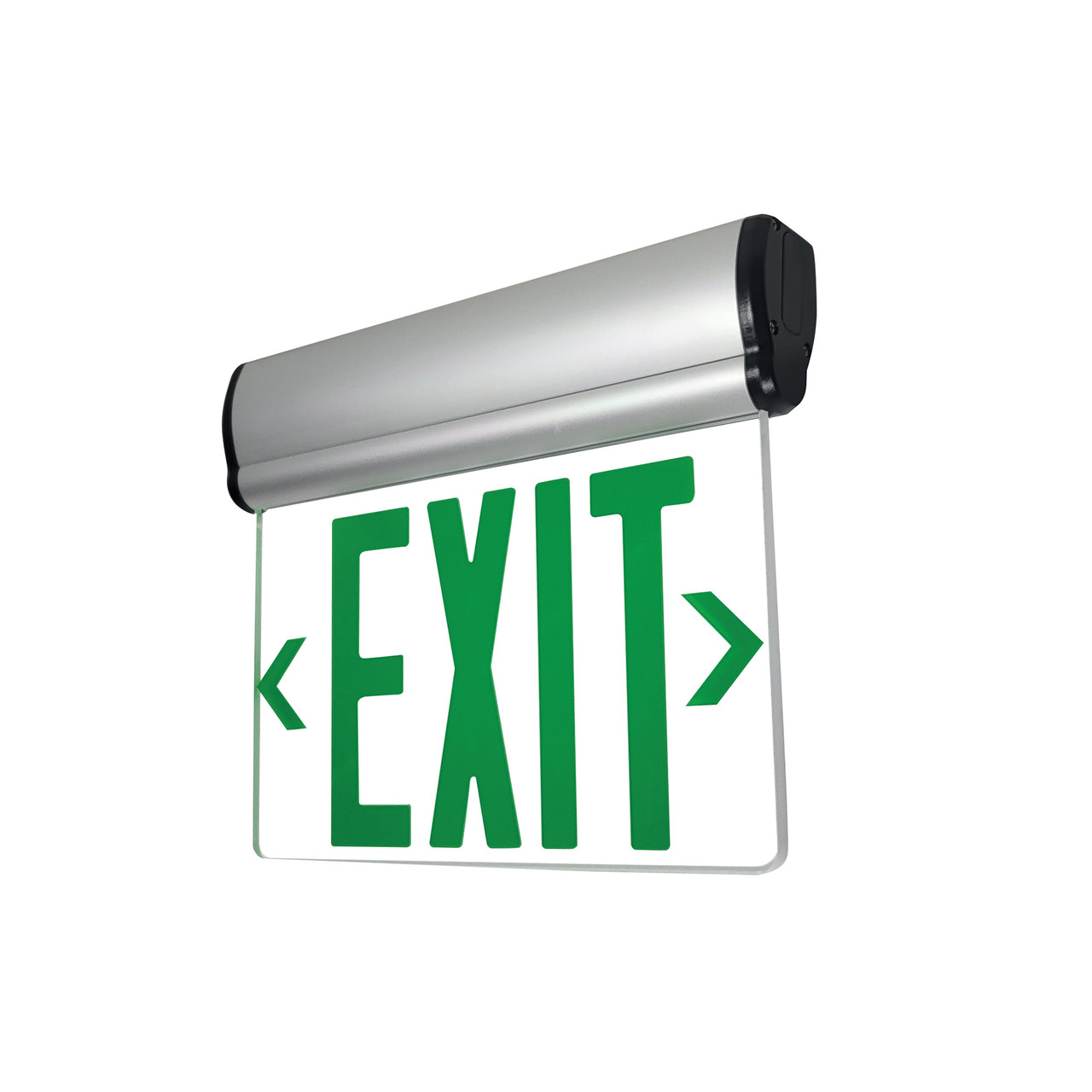 NX-810-LEDGCA Surface Adjustable LED Edge-lit Exit Sign AC Only 6" Green Letters