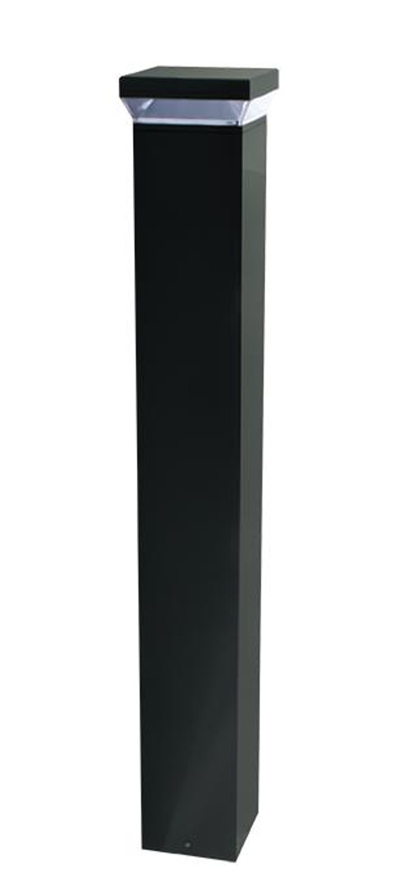 BLED12-180 LED Square Bollard 42" 12W Cool 2X6W 180 DEG Bronze