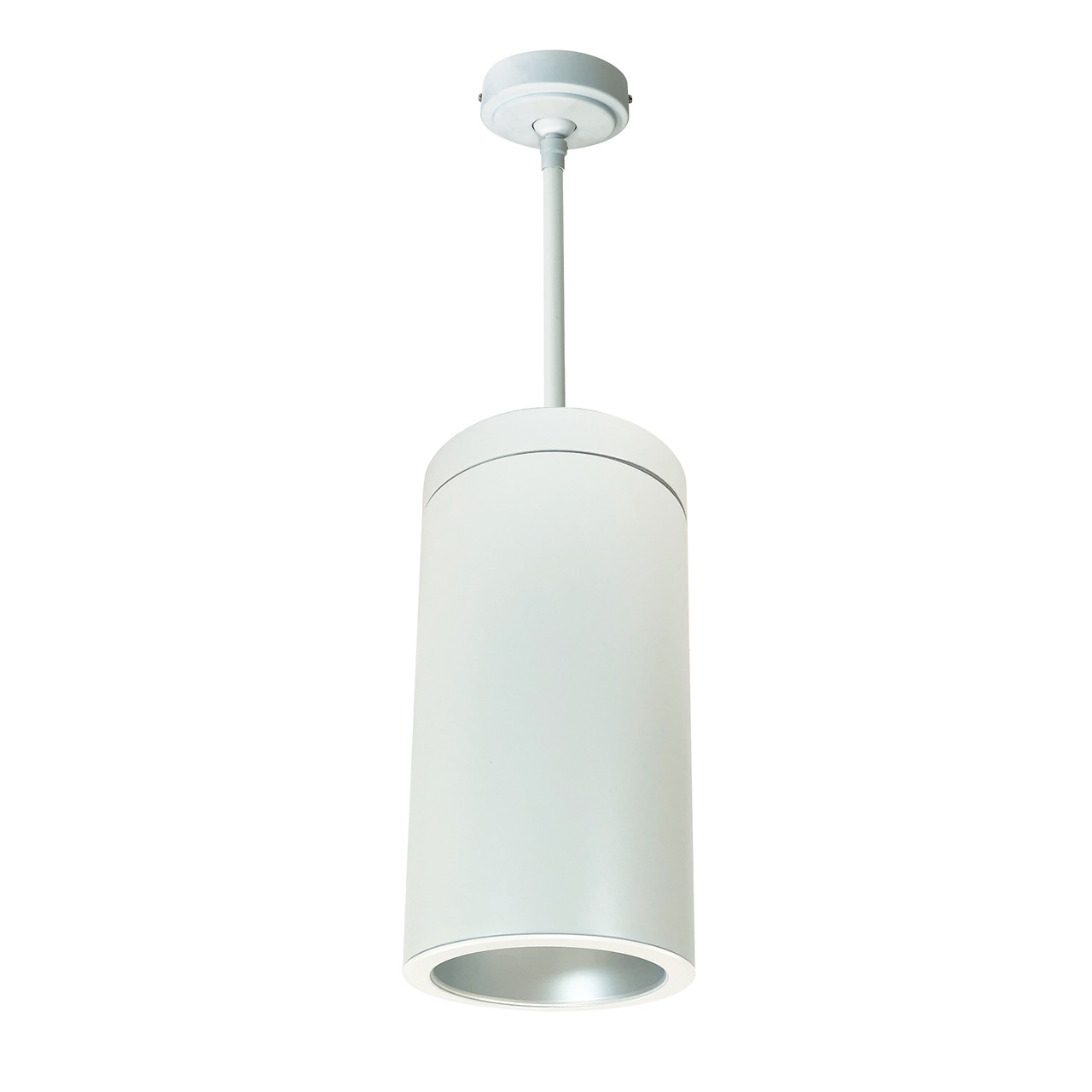 NYLS2-6P25140MHWW3 6" Cyl Pendant 2500L 30K Ref. Medium. Hz/wht Flange 120V TRIAC/ELV