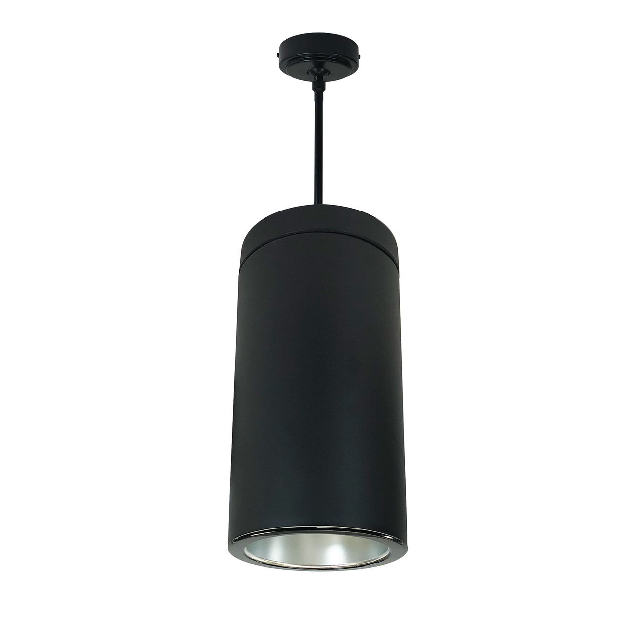 NYLS2-6P35140FDBB3 6" Cyl Pendant 3500L 40K Ref Fld Diff/blk Flange 120V Blk Cyl