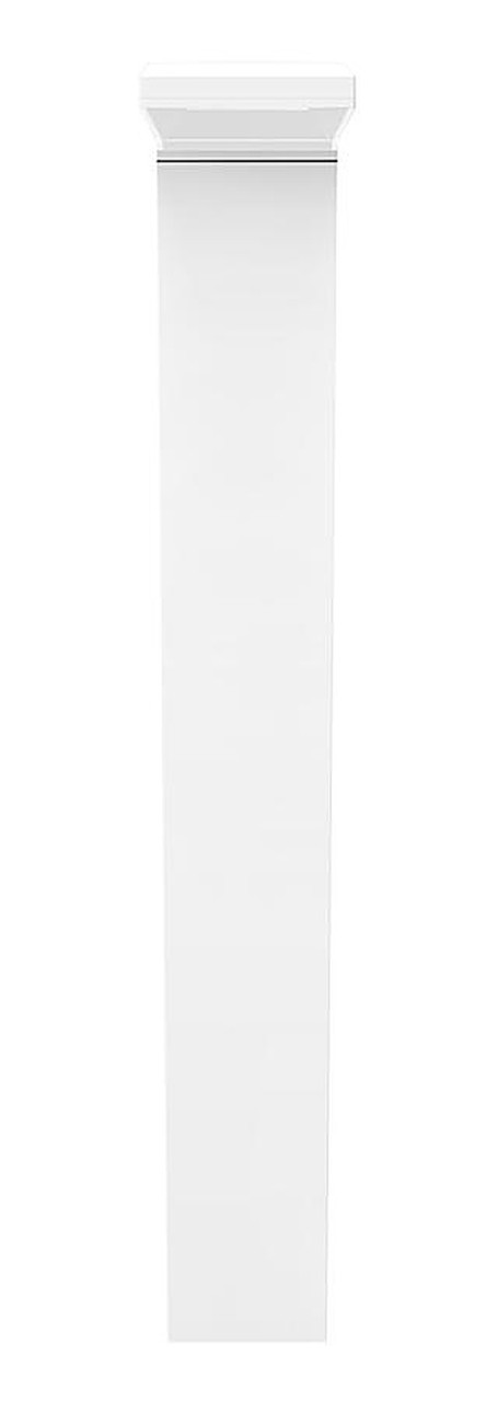 BLED24YW/480/D10 Bollard Square 42" 24W 480V Dim LED Warm 90 DEG White