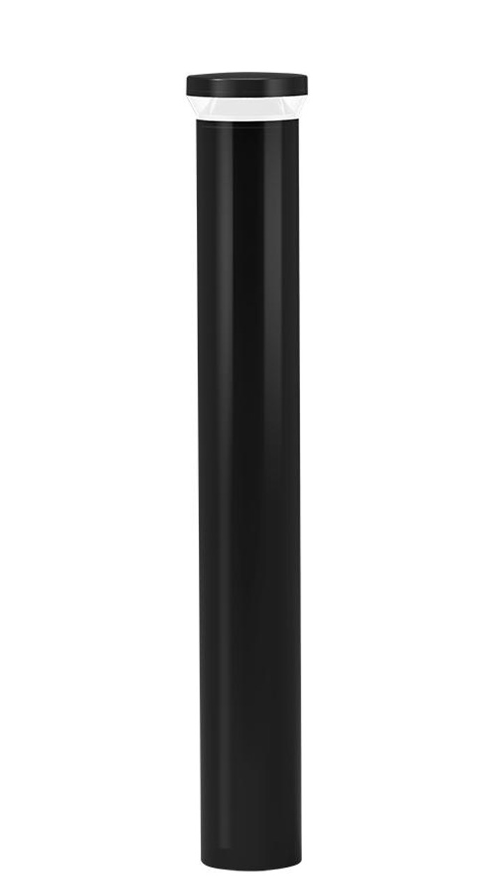 BLEDR24K/D10 Bollard Round 42" 24W Dimmable LED Cool Black