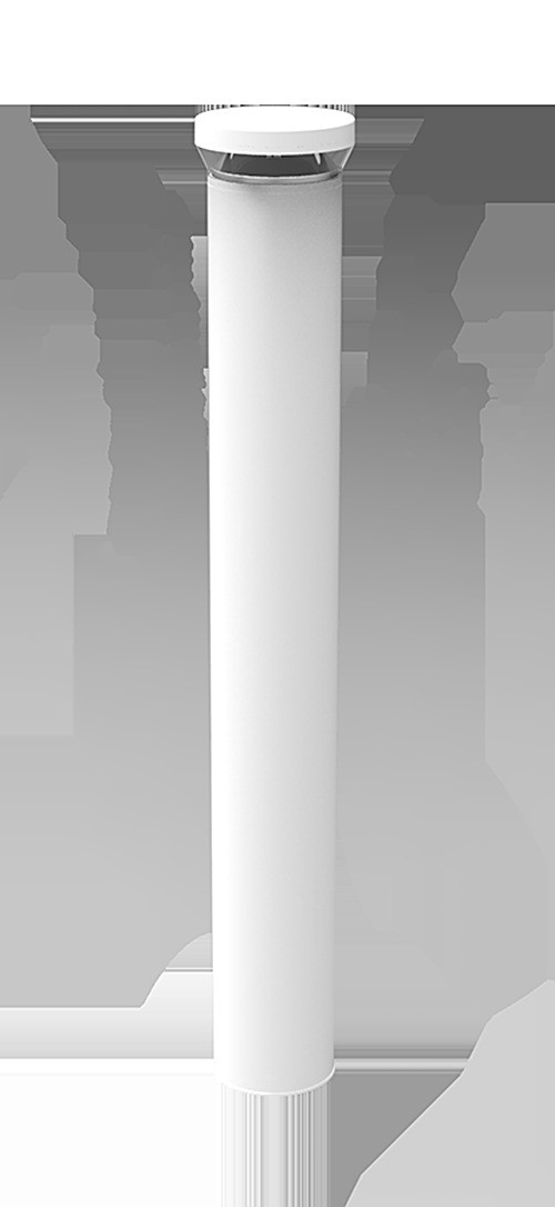 BLEDR24NW/EC Bollard Emergency Cold 24W Neutral Round 120 277V 42" Lbackup