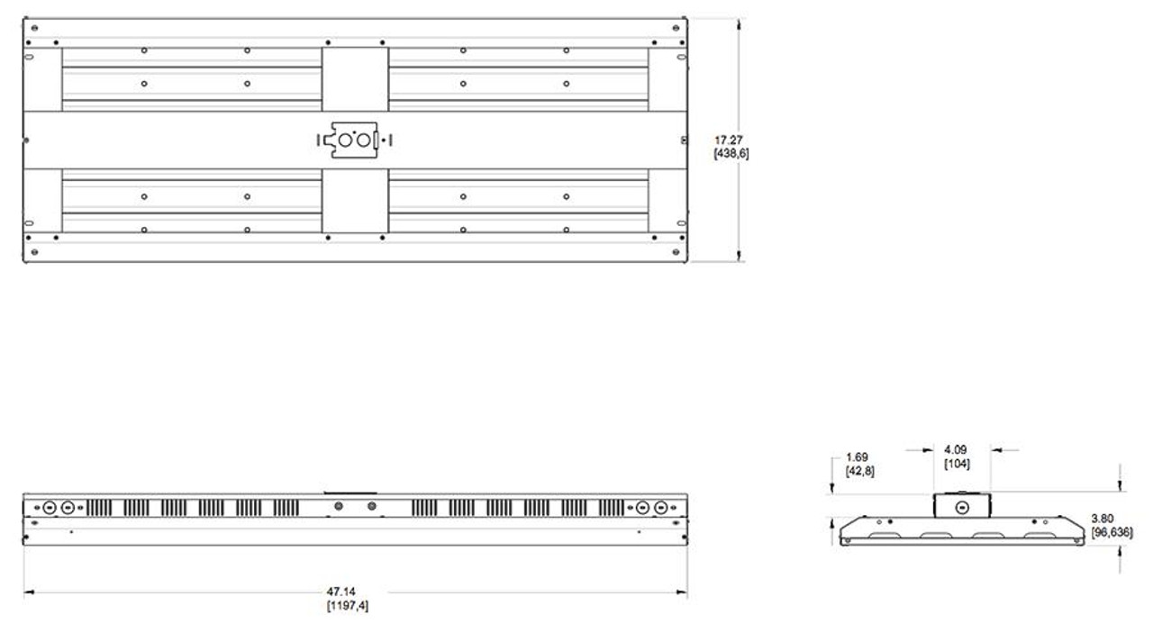 ARBAY4260NLCSE2  Aerobay 4FT 260W 4000K Neutral LED Dim 120-277V Emergency Battery