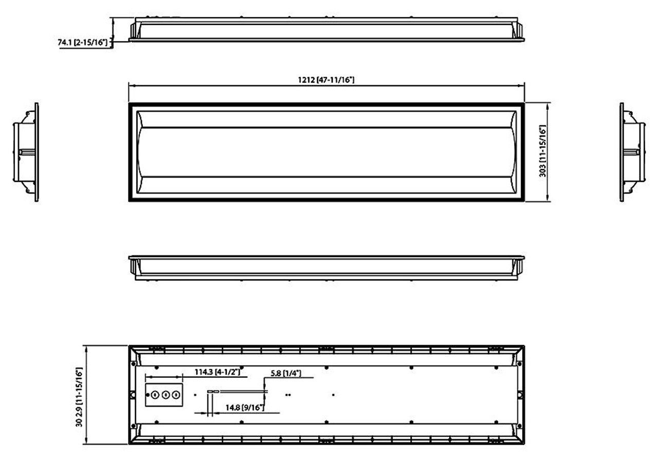 CSWISH1X4  C-swish 1X4 30W/25W/20W 3500K/4000K/5000K White