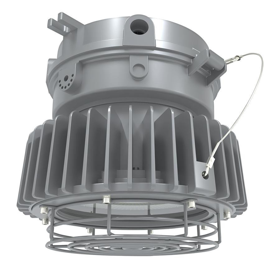 HAZLED120CCF480  Hazardous Location 120W 5000K Ceiling Clear Flat 480V Gray