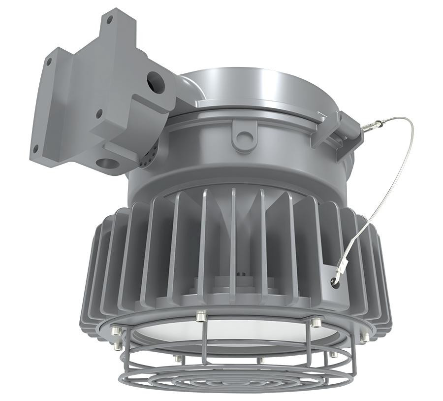 HAZLED120WMFF480  Hazardous Location 120W 5000K Wall Mount Frost Flat 480V Gray