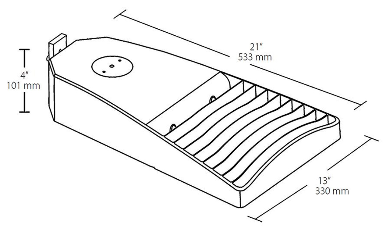 LOT4T160D10 USA  Lotblaster Type IV 160W 5000K LED 120-277V Dim Bronze