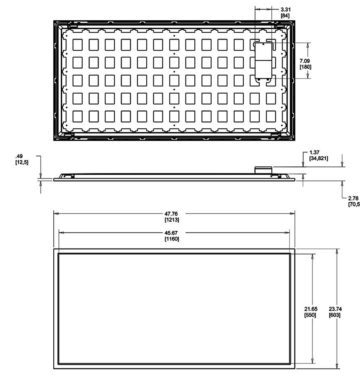 T342X450YND10LC  Panels Troffers 5666 Lumens Backlit Troffer 2X4 50W 80CRI 3500K