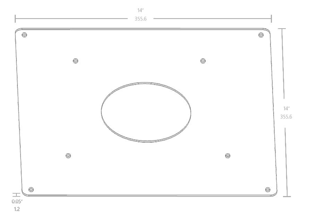 VANLED RETROPLATEW G2  Canopylights Mounting Plate G2 Used To Retrofit Recessed Canopy