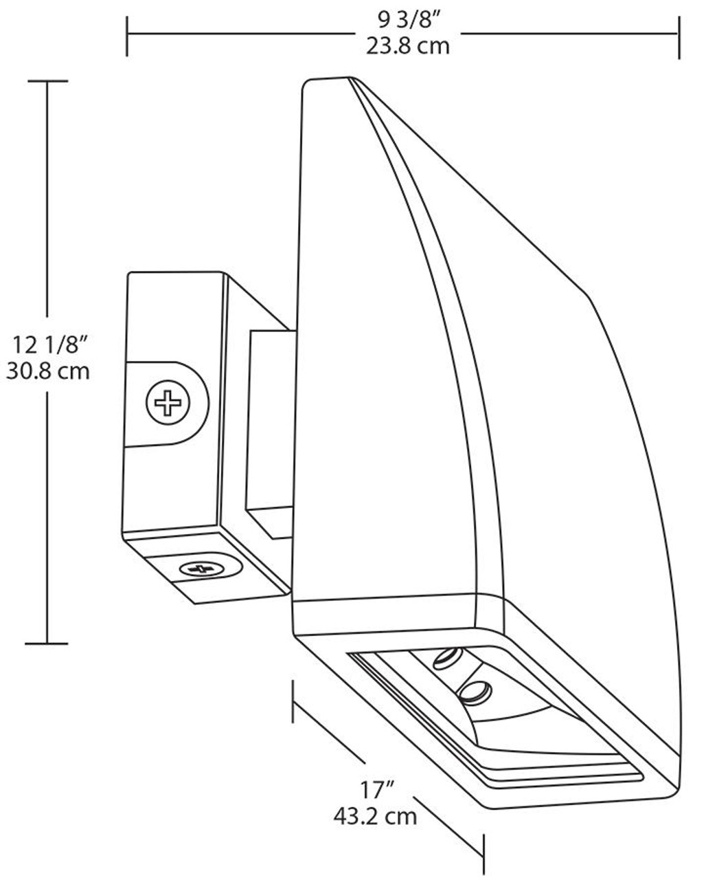 WPLED104480LC  Wallpack 104W Cool LED 4 X 26W 480V Bronze