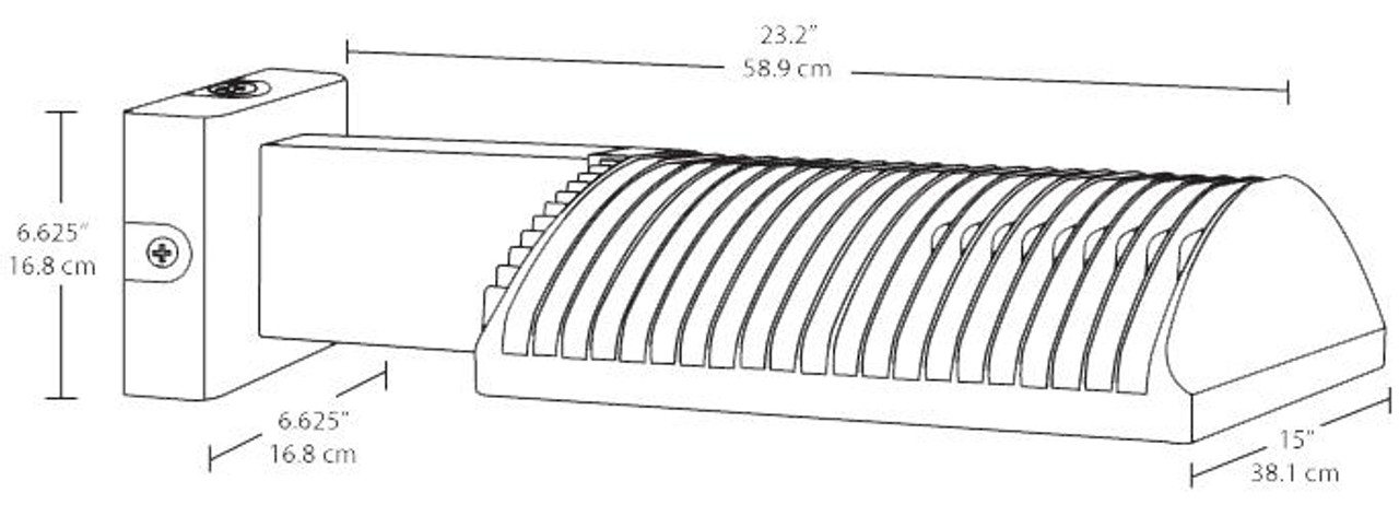 WPLED2T50RGD10WS2  Wallpacks 7070 Lumens WPLED 50W Type II 5K 0-10V Dimming LED